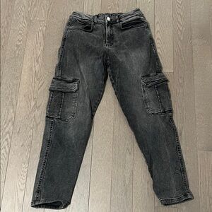 Black Cargo Jeans